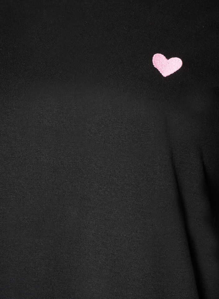 T-shirt with motif, Black, Packshot image number 2