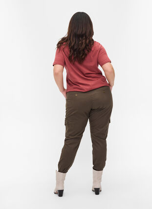 Trousers in cargo look with pockets, Tarmac, Model image number 1