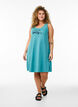 Sleeveless A-line dress, Blue, Model image number 1