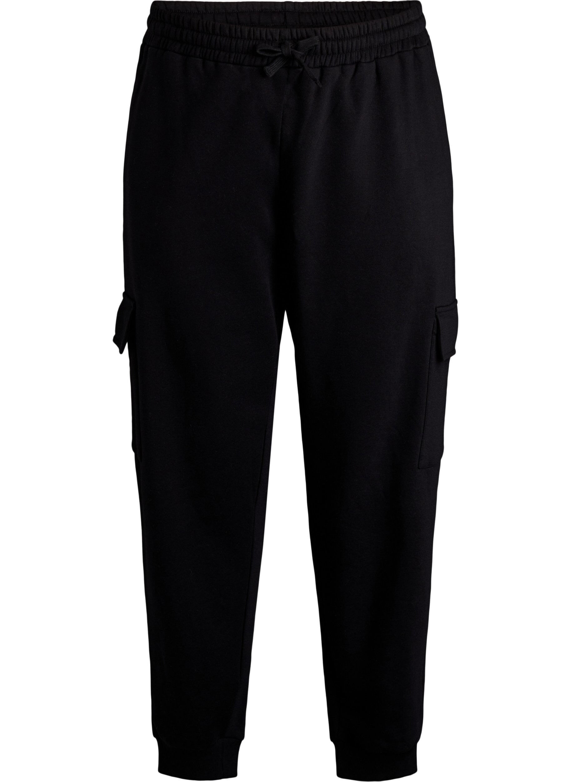 Cargo pants in soft sweat material