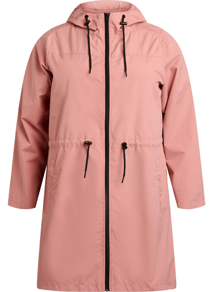 FLASH - Lightweight parka with a hood, Rose, Packshot image number 0