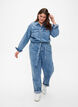 Long-sleeved denim Jumpsuit, Light Blue Denim, Model image number 0