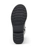 High leather boot with decorative buckles, Black, Packshot image number 4