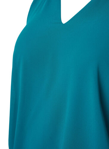 Long sleeve blouse with smock, Deep Lake, Packshot image number 2