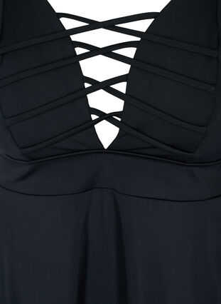 Swimming dress with string details, Black, Packshot image number 2