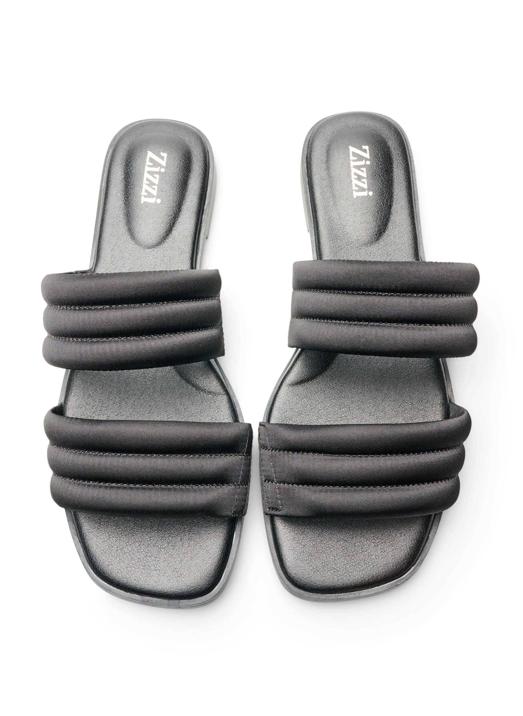 Zizzifashion Sandal with padded straps, Black, Packshot image number 2