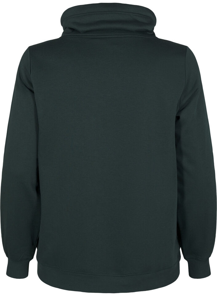 FLASH - Sweatshirt with high collar, Scarab, Packshot image number 1