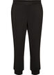 Jersey trousers with high waist and pockets, Black, Packshot image number 0