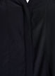 Blouse with ruffle collar and ruching, Black, Packshot image number 2