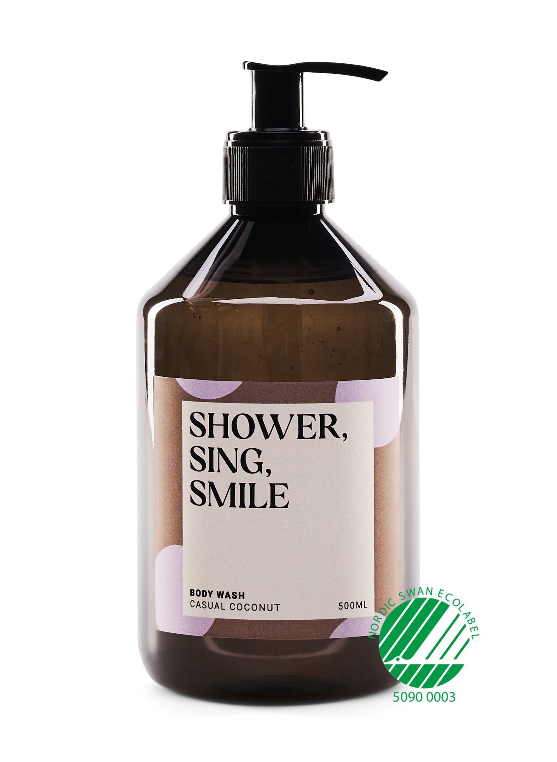 Zizzifashion Nordic Swan Ecolabel Body wash - Casual Coconut 500 ml, Casual Coconut Dots, Packshot image number 0