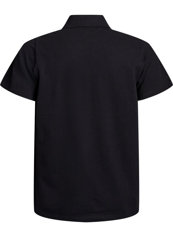 FLASH - Polo shirt with short sleeves, Black, Packshot image number 1