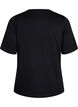 T-shirt in modal mix, Black, Packshot image number 1