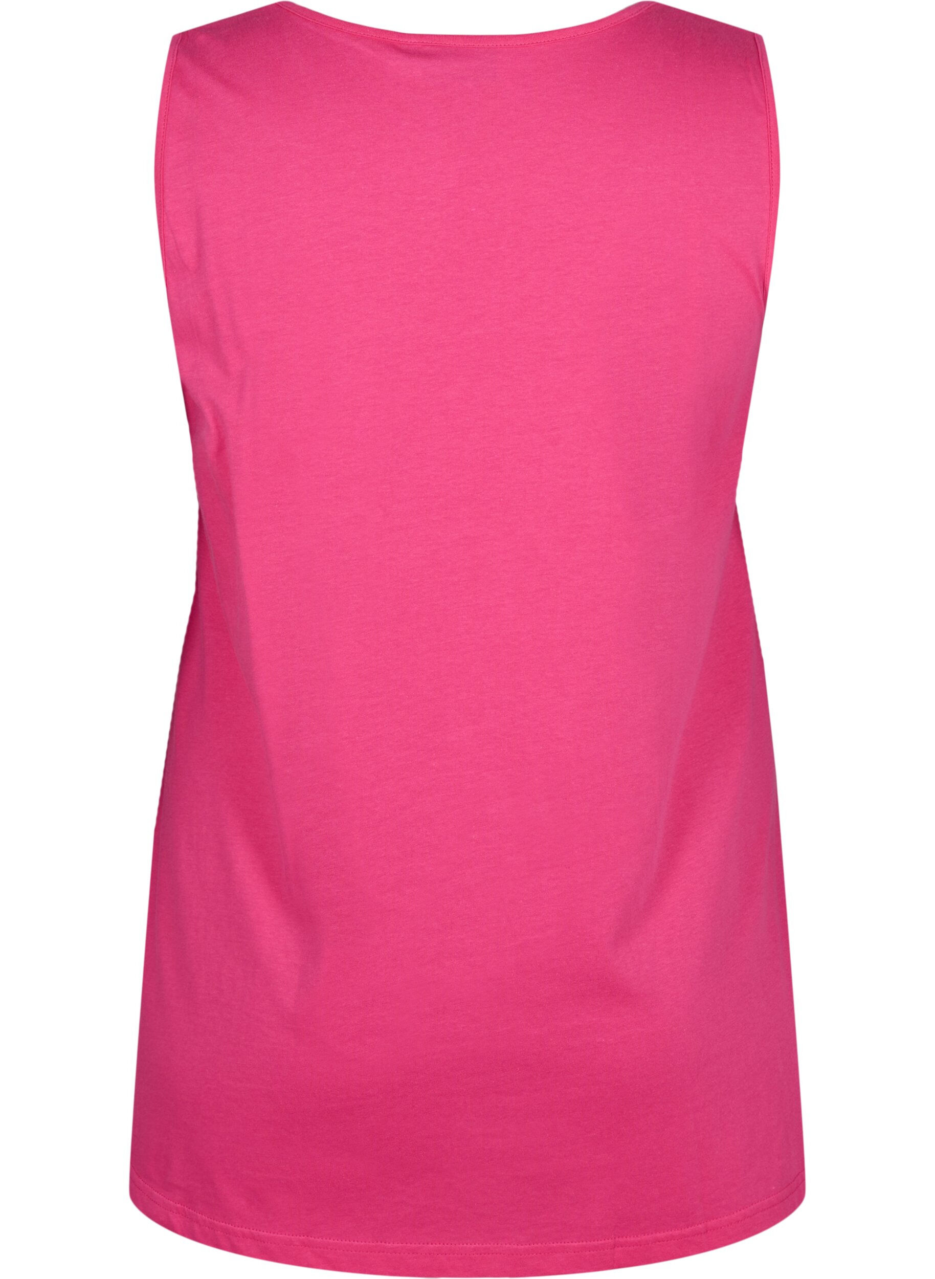 Zizzifashion Cotton top with a-shape, Pink, Packshot image number 1