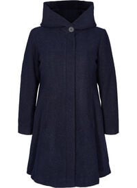 A-line coat with hood