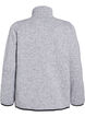 Jersey cardigan with a high collar and zip, Grey, Packshot image number 1