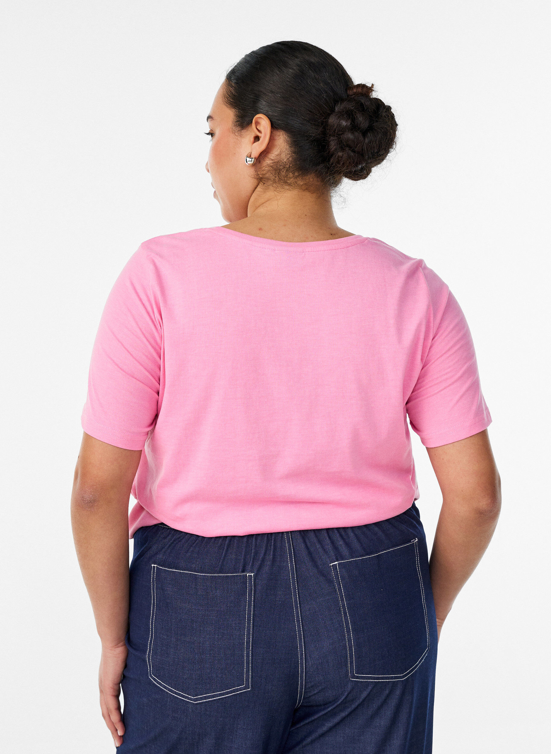 ZizzifashionT-shirt with motif, Rose, Model image number 2