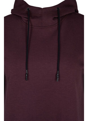 Short sleeve sweatshirt with hood, Brown Red Ass, Packshot image number 2