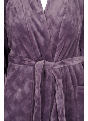 Long dressing gown with pockets, Vintage Violet, Packshot image number 2