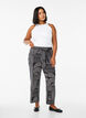 High-waisted viscose trousers, Black, Model image number 0