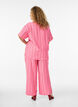 Striped trousers with a high waist and wide legs, Pink, Model image number 1