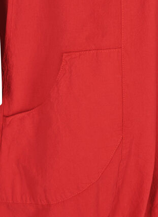 Short-sleeved cotton dress, Lipstick Red, Packshot image number 2
