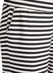 Striped pyjama trousers with a high waist and wide legs, Black, Packshot image number 2