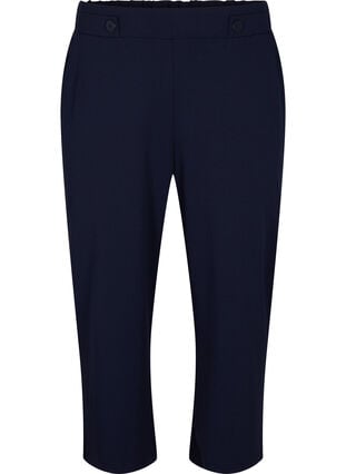 Ankle length trousers with loose fit, Night Sky, Packshot image number 0