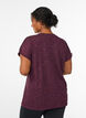 Loose workout t-shirt with short sleeves, Dark Bordeaux, Model image number 2