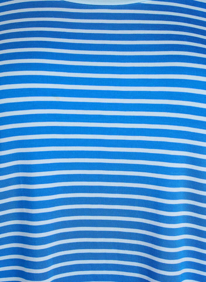 T-shirt with TENCEL&trade; Lyocell and stripes, Blue, Packshot image number 2