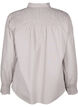 Striped shirt with smock, Silver Mink Wh. St., Packshot image number 1