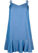 Midi denim dress with spaghetti straps, Blue, Packshot image number 0