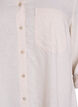 Shirt in linen and viscose with 3/4 sleeves, Beige, Packshot image number 2