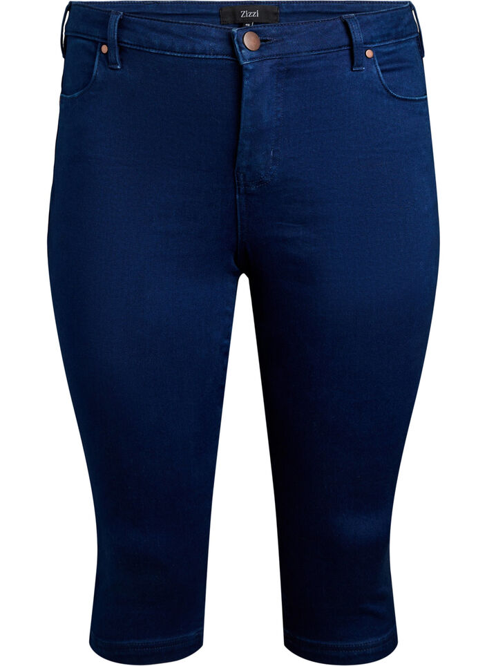 High-waisted Amy capri jeans with super slim fit, Blue, Packshot image number 0