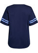 Sporty oversized college T-shirt, Blue, Packshot image number 1