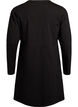 Long-sleeved dress with round neck, Black, Packshot image number 1