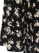 Short A-line jersey dress with an all-over print, Black, Packshot image number 3