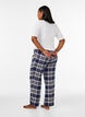 Checked cotton pyjama bottoms, Blue, Model image number 2