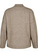 Knitted jumper with ribbed edges, Walnut Mel., Packshot image number 1