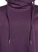 Short sweatshirt dress with high collar and pockets, Purple, Packshot image number 2