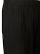 High-waisted linen and viscose shorts, Black, Packshot image number 2