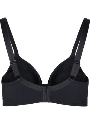 Sophia underwire bra with lace and push-up, Black, Packshot image number 1