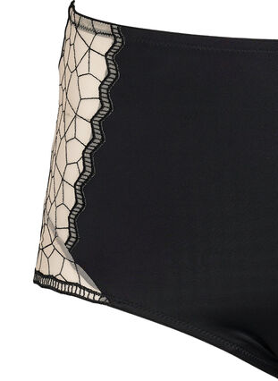 High-waisted patterned knickers, Black, Packshot image number 2