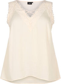 Top with lace and cross detail