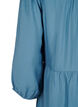 Knee-length dress with embroidery and 3/4 sleeves, Blue Heaven, Packshot image number 3