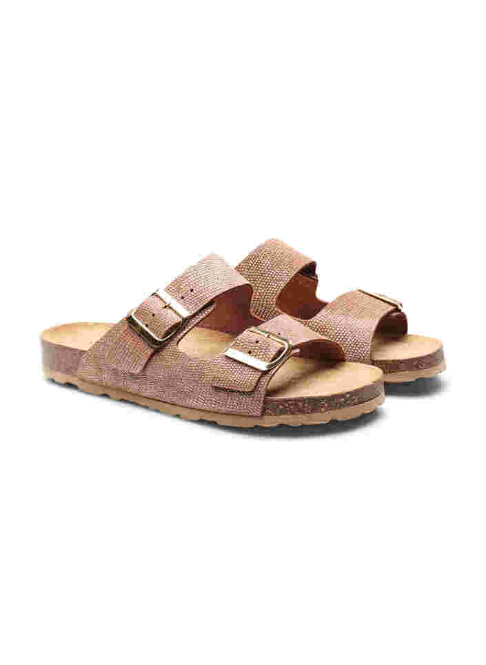 Wide-fit leather sandals, Woody, Packshot image number 3