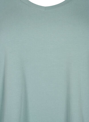 Basic plain cotton t-shirt, Chinois Green, Packshot image number 2