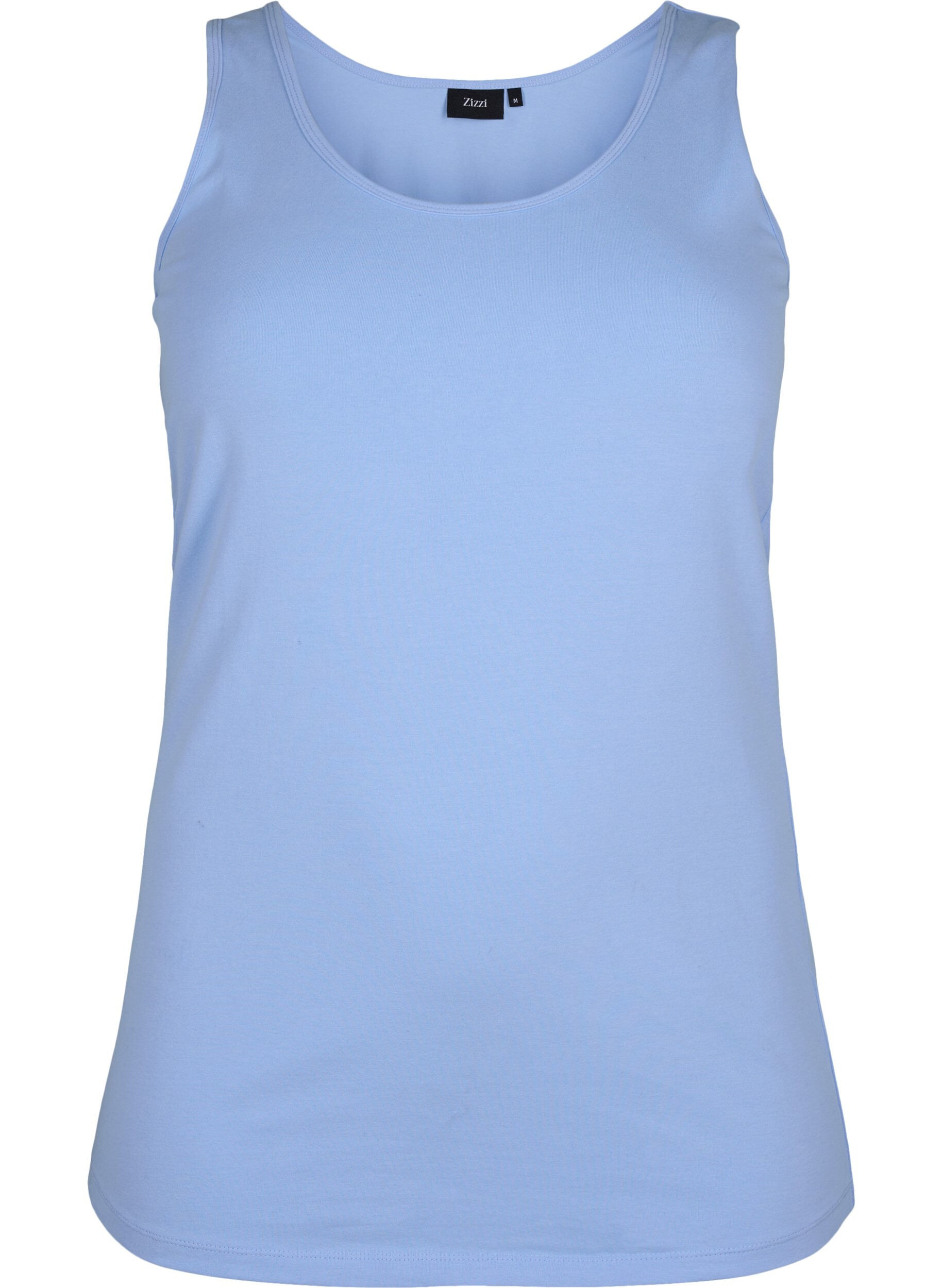 Zizzifashion Cotton basic top, Light Blue, Packshot image number 0