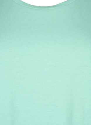 Short sleeved cotton blend t-shirt, Cabbage, Packshot image number 2