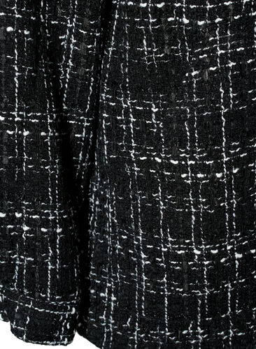 Bouclé jacket with buttons, Black/White, Packshot image number 3