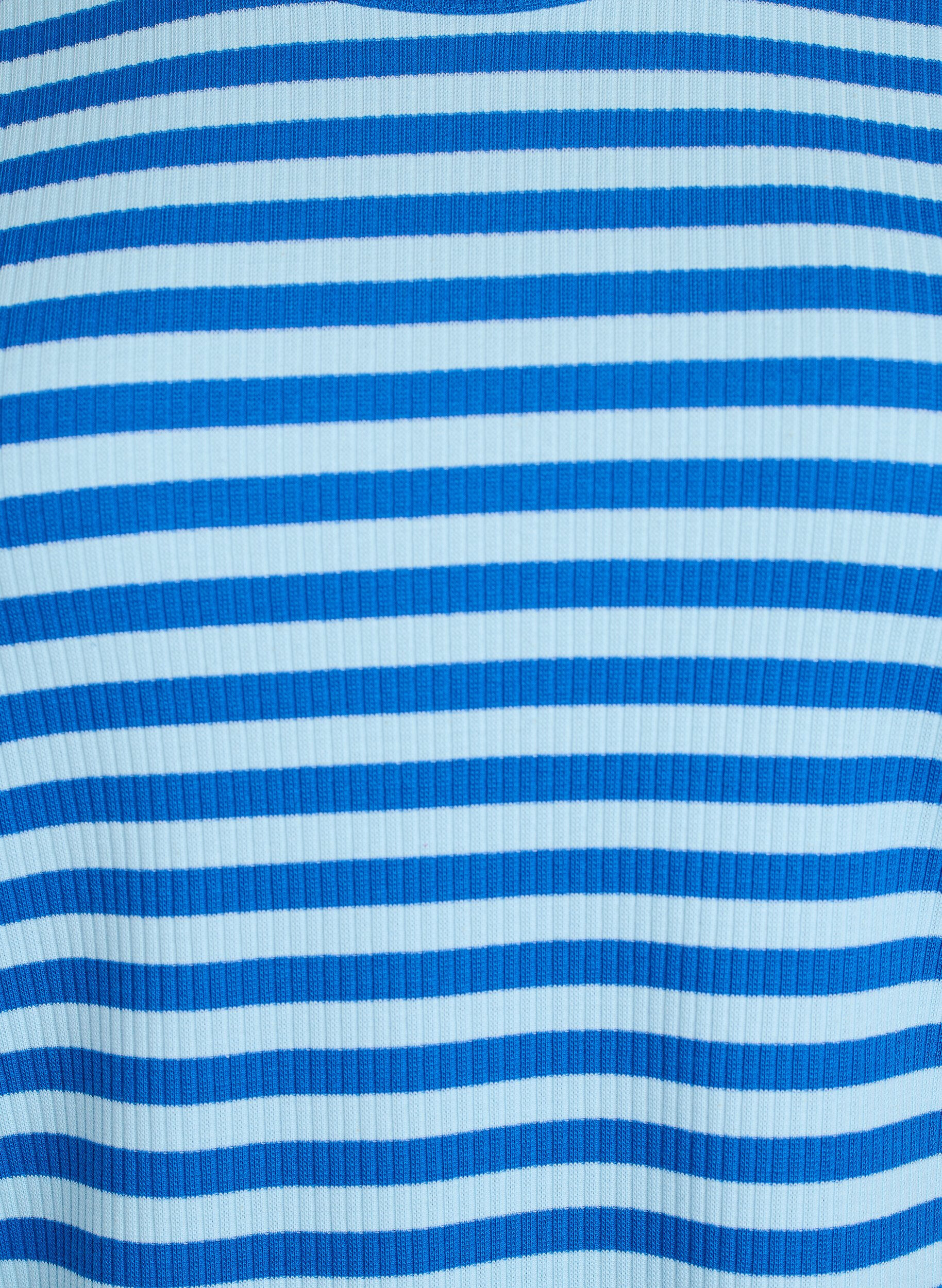Zizzifashion Striped blouse with long sleeves, Light Blue, Packshot image number 2